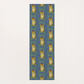 かわいい子猫インヴィンテージアールヌーボースタイル ヨガマット (裏面)