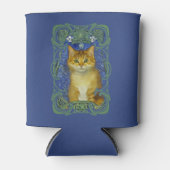 かわいい子猫インヴィンテージアールヌーボースタイル 缶クーラー (正面)