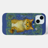 かわいい子猫インヴィンテージアールヌーボースタイル Case-Mate iPhoneケース (裏面 (横))