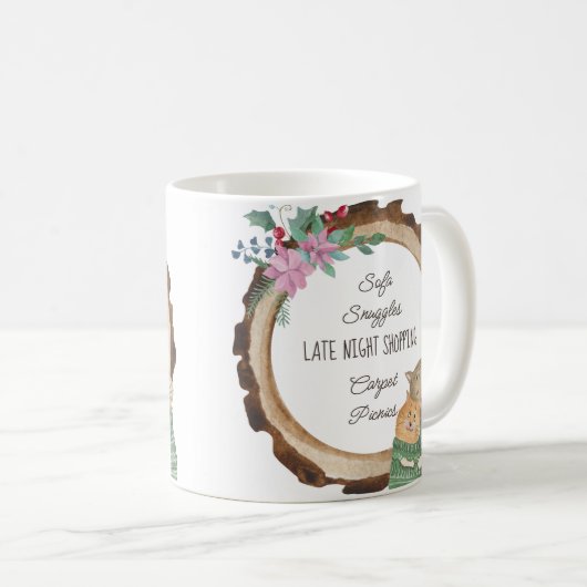 かわいい子猫カスタムのお気に入りの コーヒーマグカップ (正面右)