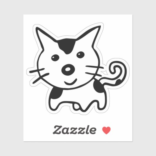 かわいい子猫カスタム猫ステッカー シール (シート)