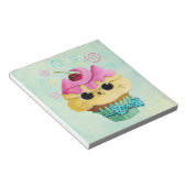 かわいい子猫カップケーキ ノートパッド (アングル)