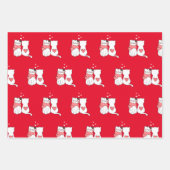 かわいい子猫カップル ラッピングペーパーシート (正面2)