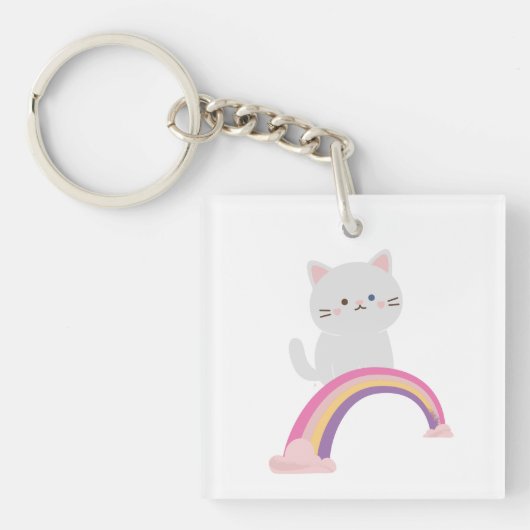 かわいい子猫キーチェーン キーホルダー (正面)