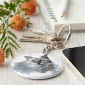 かわいい子猫キーチェーン キーホルダー (側面)