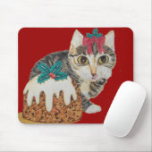 かわいい子猫グレイ虎猫のポークリスマス マウスパッド (マウス)