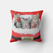 かわいい子猫サンタのリトルヘルパー3 クッション (裏面)