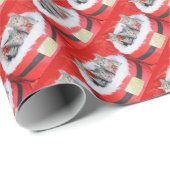 かわいい子猫サンタのリトルヘルパー3 ラッピングペーパー (ロールコーナー)