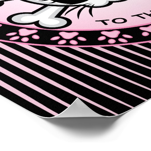 かわいい子猫スカル ポスター (角)