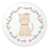 かわいい子猫セラミックノブ セラミックノブ (正面)