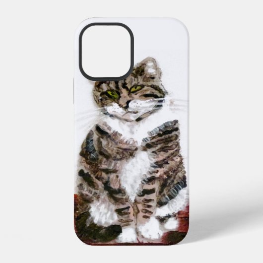 かわいい子猫タビーキャット iPhoneケース (裏面)
