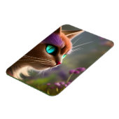かわいい子猫ターコイズ目 マグネット (左側)