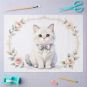 かわいい子猫ティッシュペーパー 薄葉紙 (クラフト)