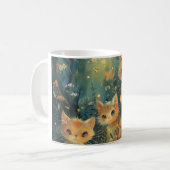かわいい子猫デジタルアート コーヒーマグカップ (正面左)