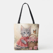 かわいい子猫トートバッグ トートバッグ (裏面)