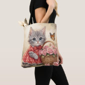 かわいい子猫トートバッグ トートバッグ (クローズアップ)