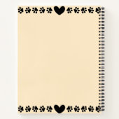 かわいい子猫ノート ノートブック (裏面)