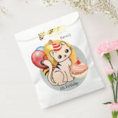 かわいい子猫ハッピーチャイルド誕生日 フェイバーバッグ (封をした状態)