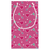 かわいい子猫ハート スモールペーパーバッグ (裏面)