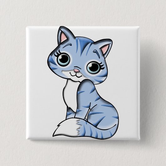 かわいい子猫バッジ 缶バッジ (正面)