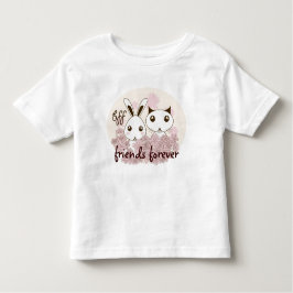 かわいい子猫バニー最高のアンドフレンド トドラーTシャツ