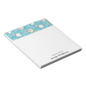 かわいい子猫パお洒落ターン ノートパッド (アングル)