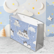 かわいい子猫パターンブルー