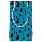 かわいい子猫パターン スモールペーパーバッグ (正面)