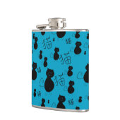 かわいい子猫パターン フラスク (左)