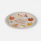 かわいい子猫パーソナライズされた赤ちゃんシャワー ペーパープレート (アングル)