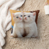 かわいい子猫ピロークッション クッション (ブランケット)