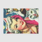 かわいい子猫ピンアップ 薄葉紙 (正面)