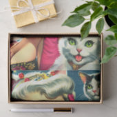 かわいい子猫ピンアップ 薄葉紙 (ギフト)