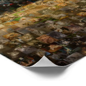 かわいい子猫フォトモザイク。 ポスター (角)