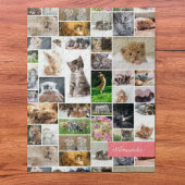 かわいい子猫フォトモンタージュコーラルピンク猫 ジグソーパズル