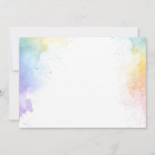 かわいい子猫ベビーシャワーパーティー写真 招待状 (裏面)