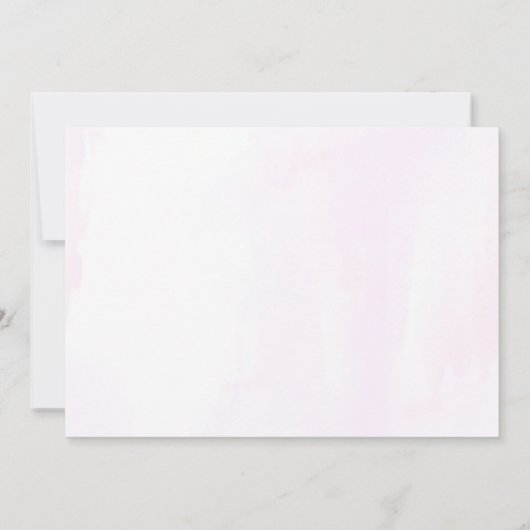 かわいい子猫ベビーシャワーパーティー写真 招待状 (裏面)