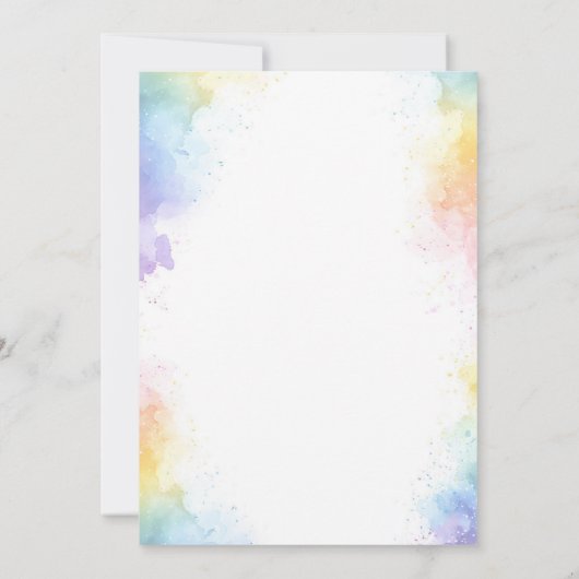 かわいい子猫ベビーシャワーパーティー 招待状 (裏面)