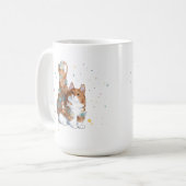 かわいい子猫ペット コーヒーマグカップ (正面左)