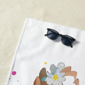 かわいい子猫ペット ビーチタオル (インサイチュ)