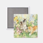 かわいい子猫マグネット マグネット (正面/裏面)