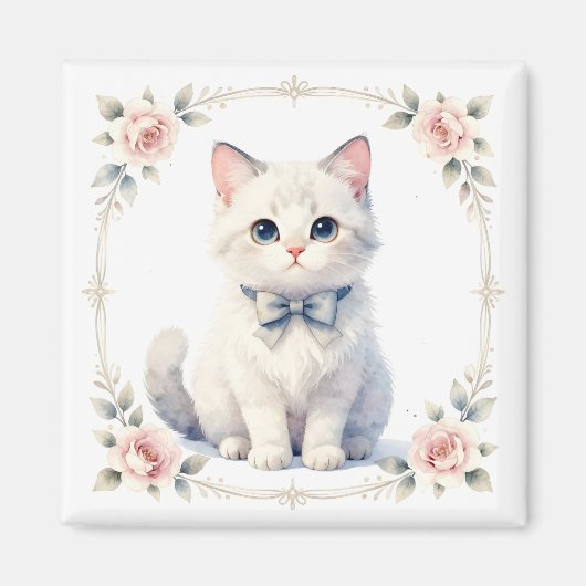 かわいい子猫マグネット マグネット (正面)