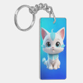 かわいい子猫マンガ3Dデザイン-38063 キーホルダー (正面左)