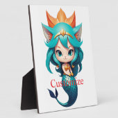 かわいい子猫マーメイドサンダーの入り江 フォトプラーク (側面)