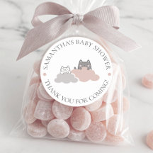 かわいい子猫モダン柄ベビーシャワー