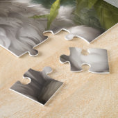 かわいい子猫ラグドール猫ジャングルプラント名前をカスタムする ジグソーパズル (側面)