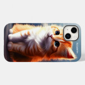 かわいい子猫ラスティファンタジーヴィンテージかわいい子猫 Case-Mate iPhoneケース (裏面 (横))