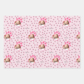 かわいい子猫ラヴカスタムィー猫の写真3 ラッピングペーパーシート (正面)