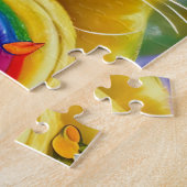 かわいい子猫レインボカラー猫 ジグソーパズル (側面)