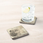 かわいい子猫ヴィンテージルックアニマルコースターセット コースター (右側)